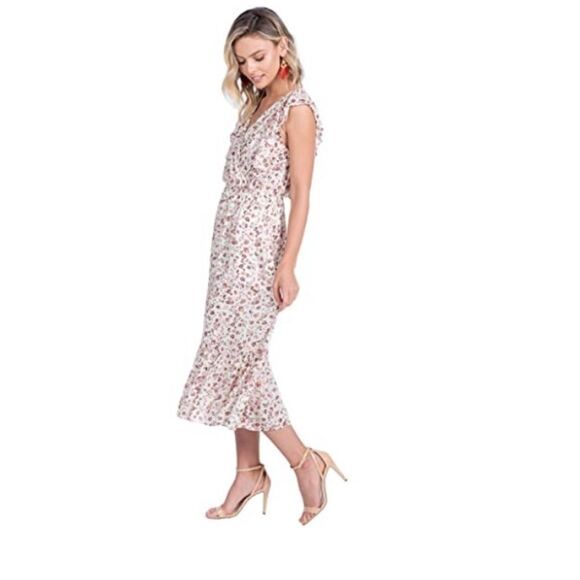 American Rose Women's Ivory/Multi Floral - Picture 3 of 16